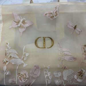 Dior Embroidered Sheer Tote